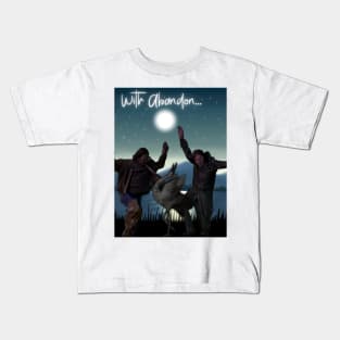 With Abandon Crane Dance Kids T-Shirt